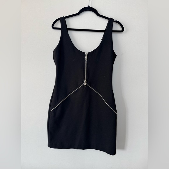 Zara Black Dress with Zipper Accent *NWT* XL - Picture 1 of 17